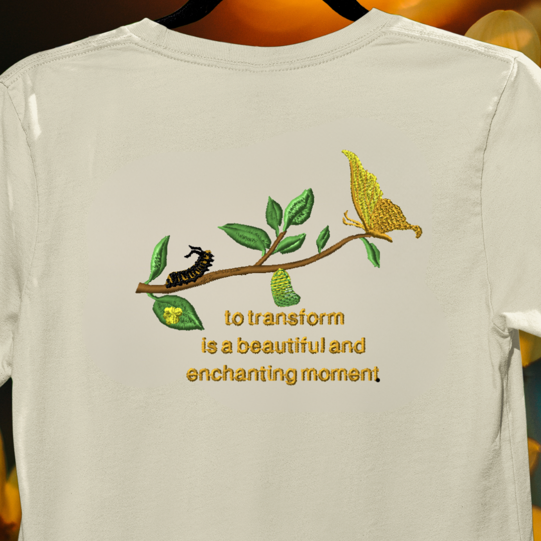 T-SHIRT EMBRIODERY of BUTTERFLY Transform Beautiful Enchanting Tees