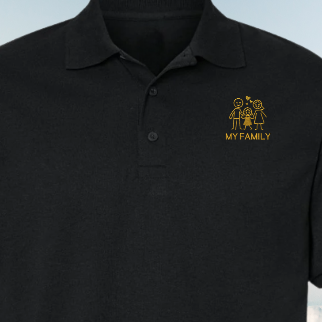POLO shirt EMBROIDERY of a FAMILY Spirit Tees