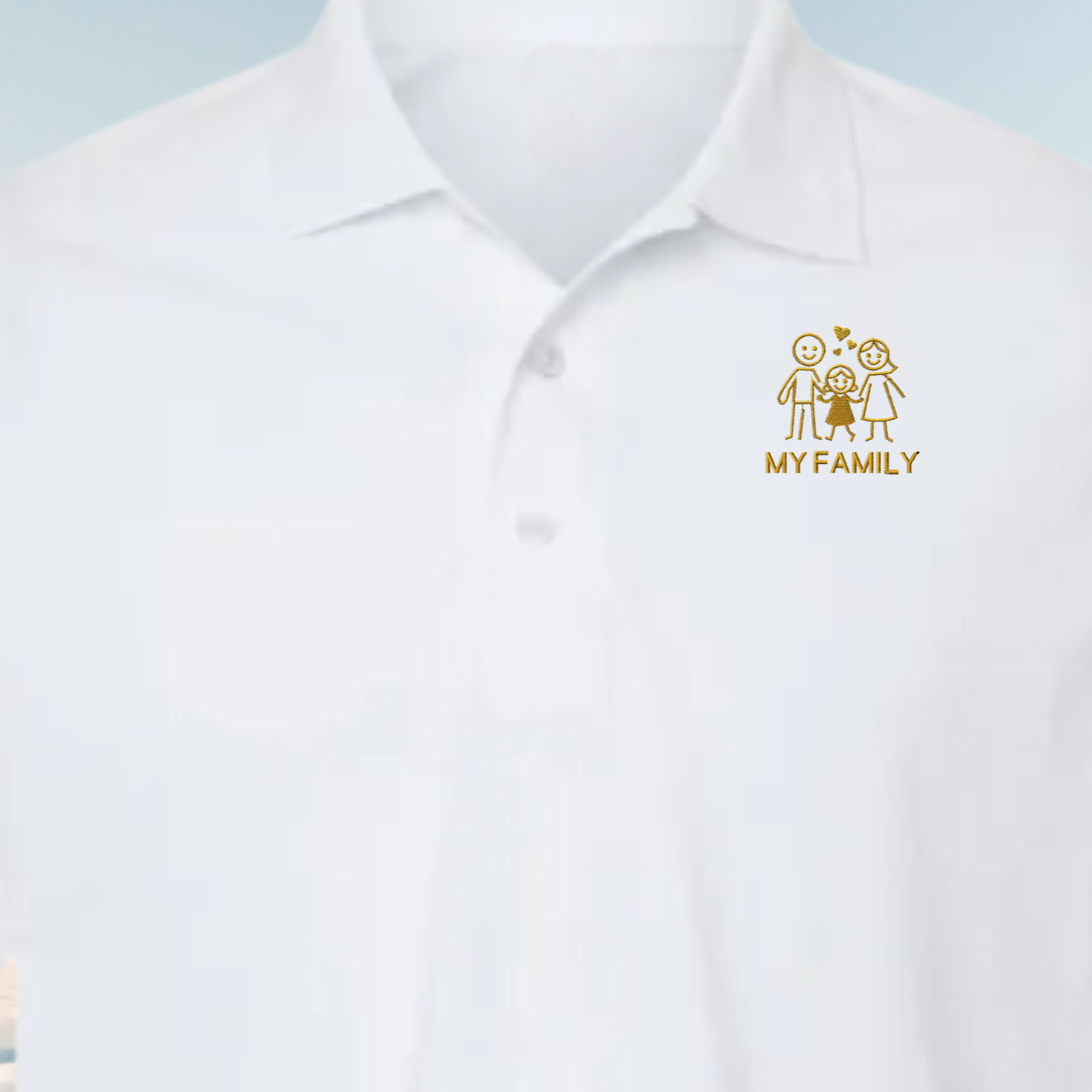 POLO shirt EMBROIDERY of a FAMILY Spirit Tees