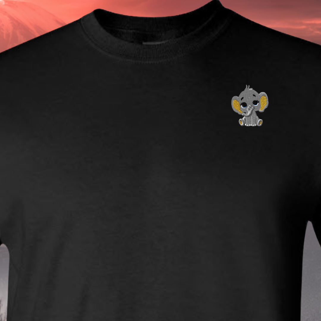 T-SHIRT EMBROIDERY of a Baby PARROT Tee tshirt