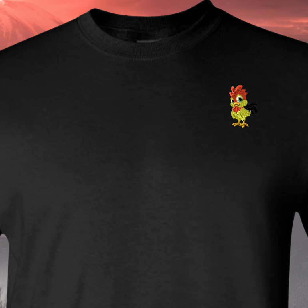 T-SHIRT EMBROIDERY of a Baby CHICK Tee tshirt