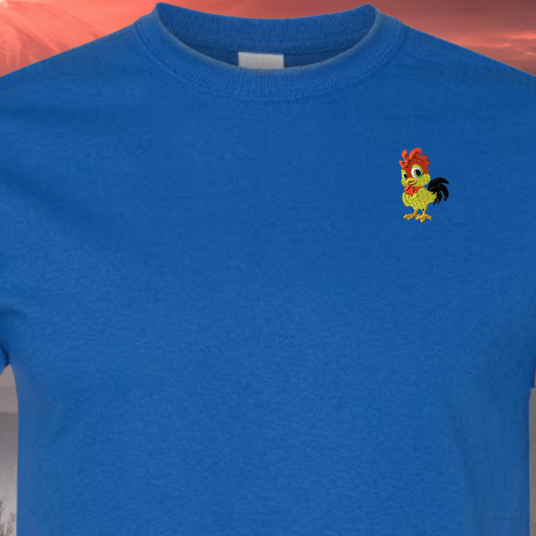 T-SHIRT EMBROIDERY of a Baby CHICK Tee tshirt