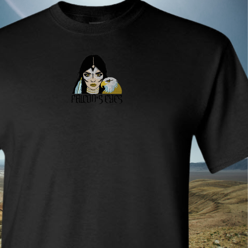 T-SHIRT EMBROIDERY OF FALCON EYES TEE BIRD