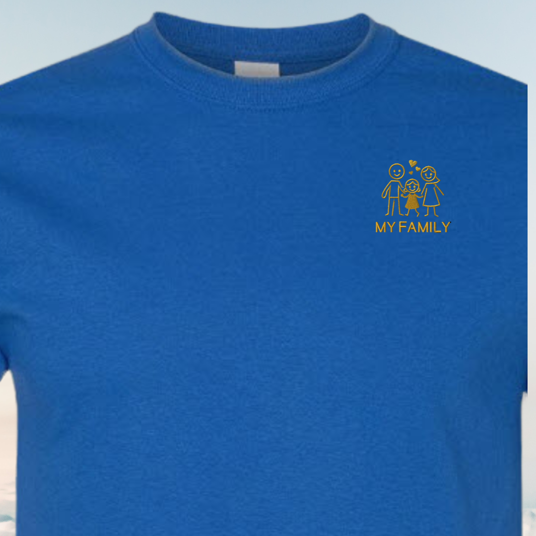 Tshirt EMBROIDERY of a FAMILY Spirit Tees