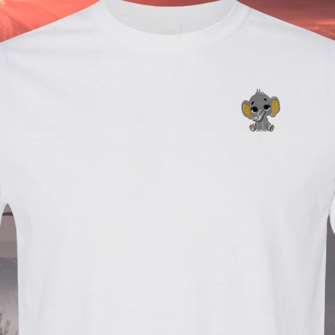 T-SHIRT EMBROIDERY of a Baby PARROT Tee tshirt