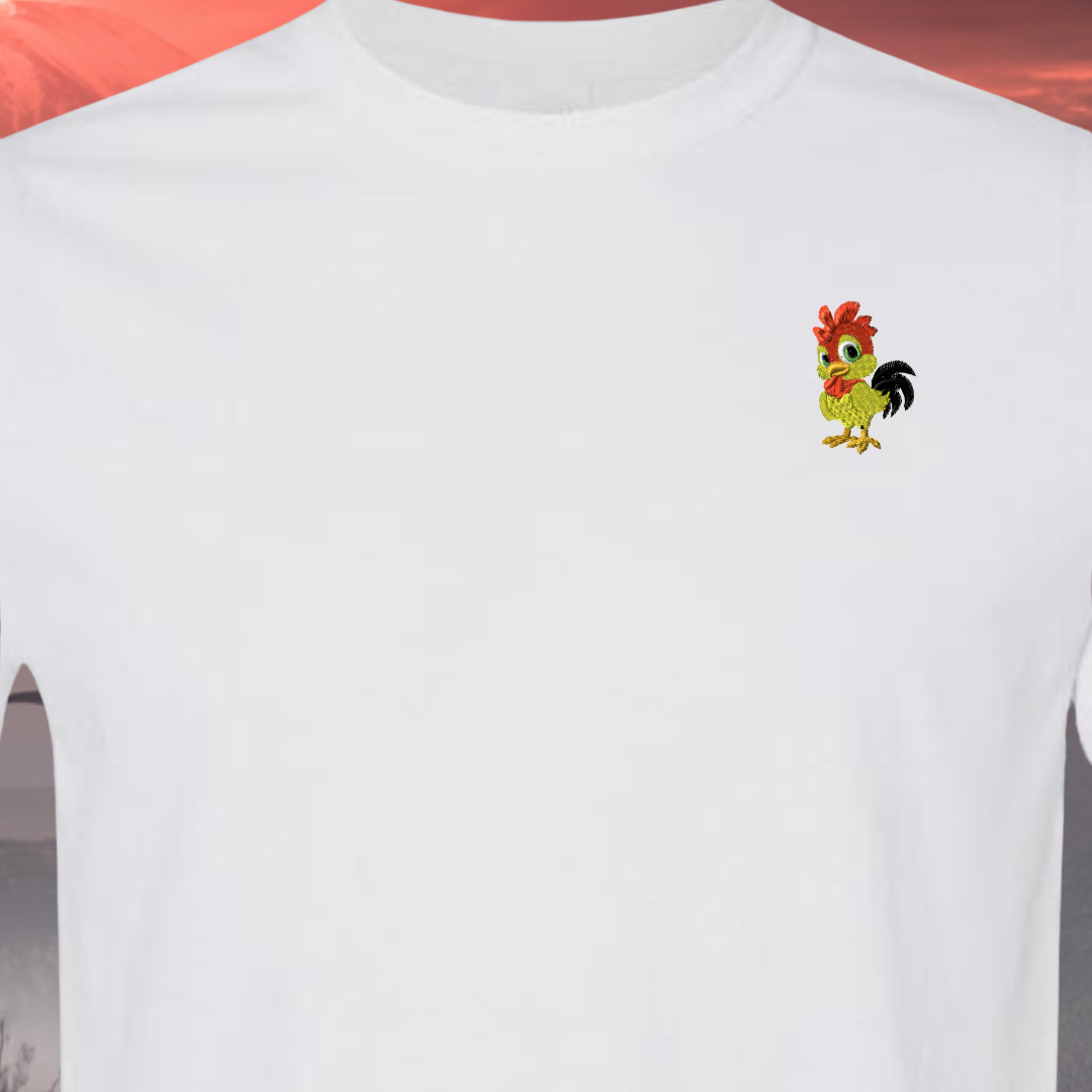 T-SHIRT EMBROIDERY of a Baby CHICK Tee tshirt