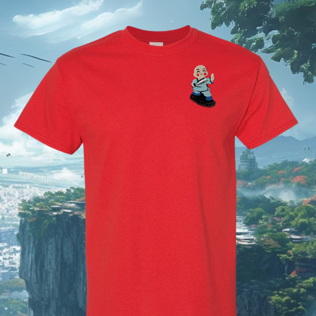 T-SHIRT EMBROIDERY OF KID KUNGFU TEE tshirt
