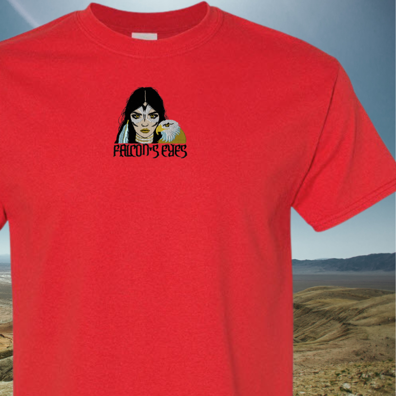 T-SHIRT EMBROIDERY OF FALCON EYES TEE BIRD
